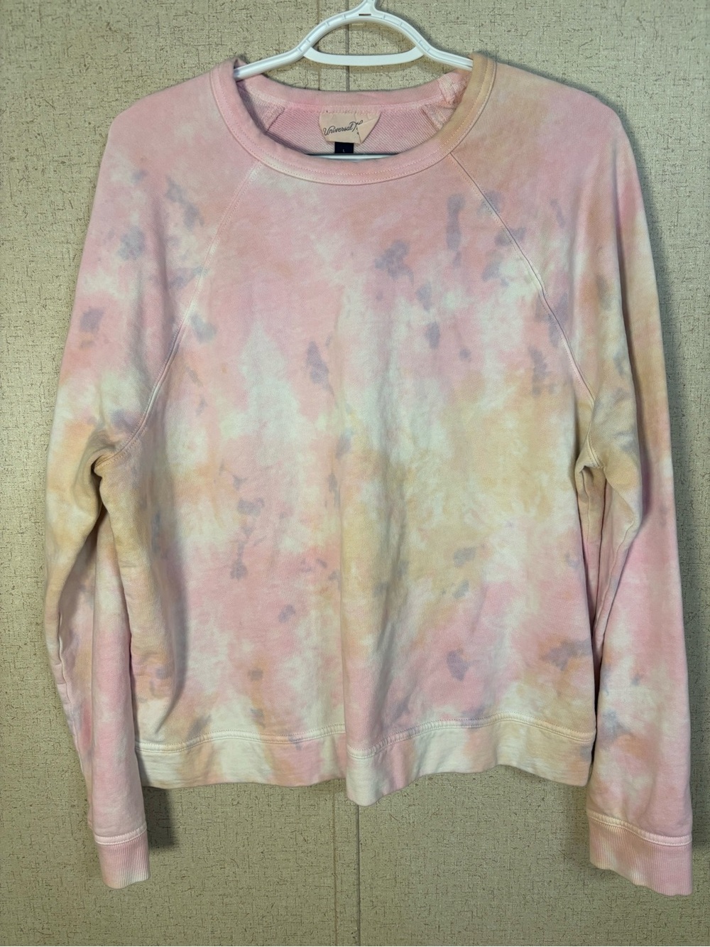 Sanctuary Pastel Pink Tie-Dye Crew Sweatshirt